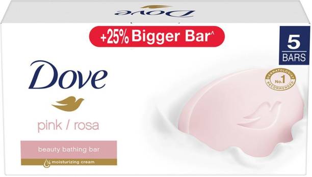 Dove Pink Rosa Bath Soap ( 5X 125g)