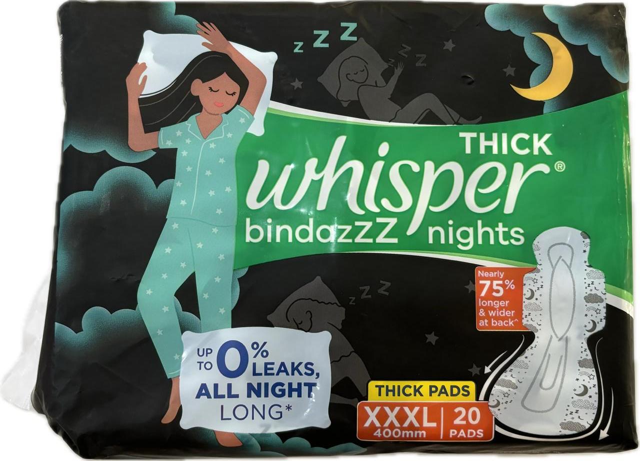 Whisper Bindazz Night Pad XXXL 20 Pads