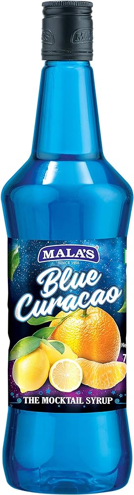 Mala's Blue Curacao Mocktail Syrup 750 Ml
